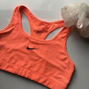 NIKE DRI FIT ELECTRIC ORANGE-SPORTS BRA